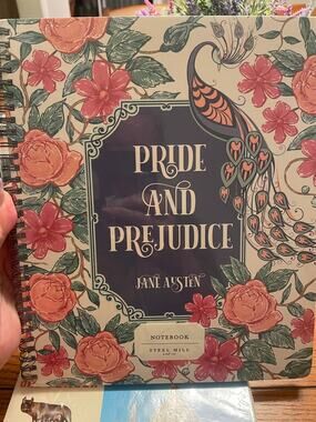 Jane Austen Pride and Prejudice 8.5x11 Spiral Notebook Steel Mill & Co Sealed